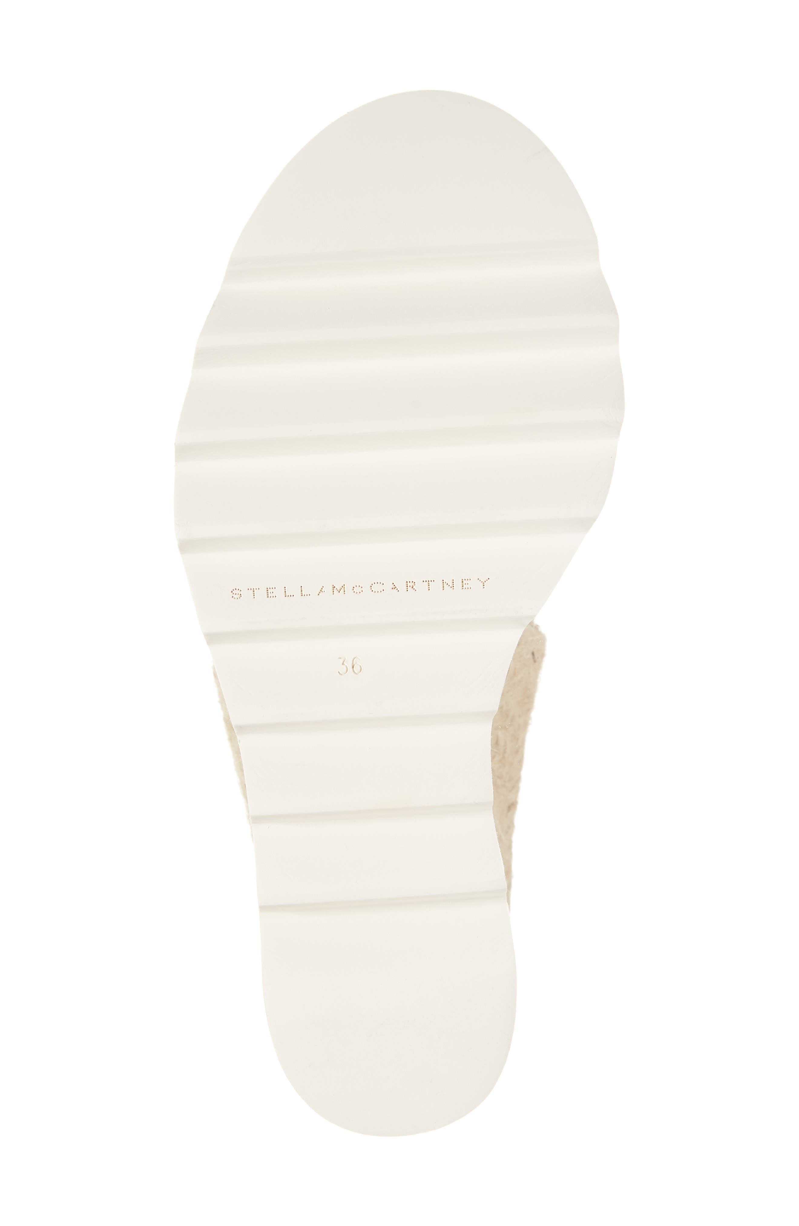 Stella McCartney Gaia Faux Leather Wedge Sandal, Alternate, color, 