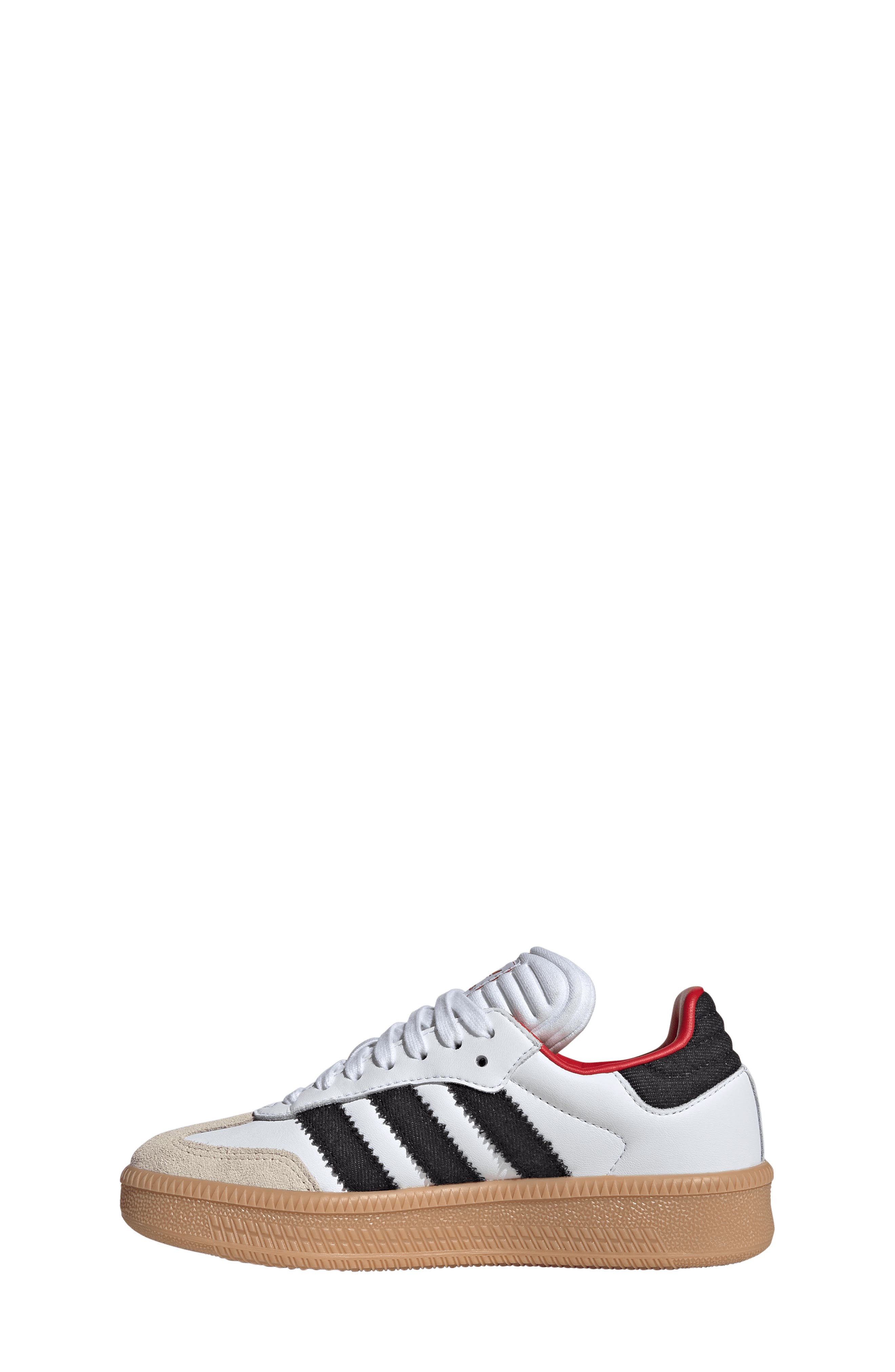 Kids' Samba XLG Sneaker, Alternate, color, WHITE/ BLACK/ GUM 3
