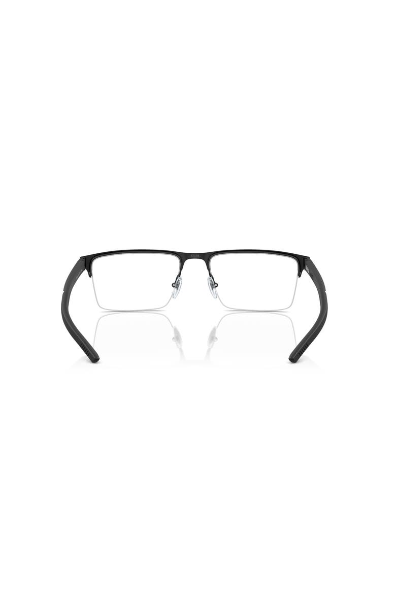 Scuderia Ferrari 55mm Rectangle optical glasses, Alternate, color, Black