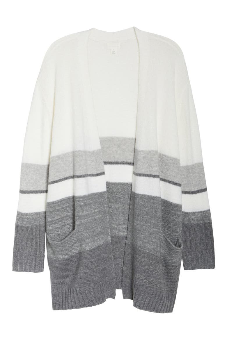 Stripe Cardigan, Alternate, color, GREY MULTI KELSIE STP
