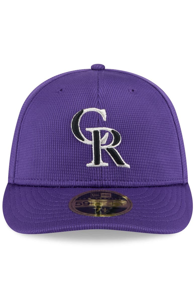 New Era Men's New Era Purple Colorado Rockies 2025 Spring Training Low Profile 59FIFTY Fitted Hat, Alternate, color, Purple