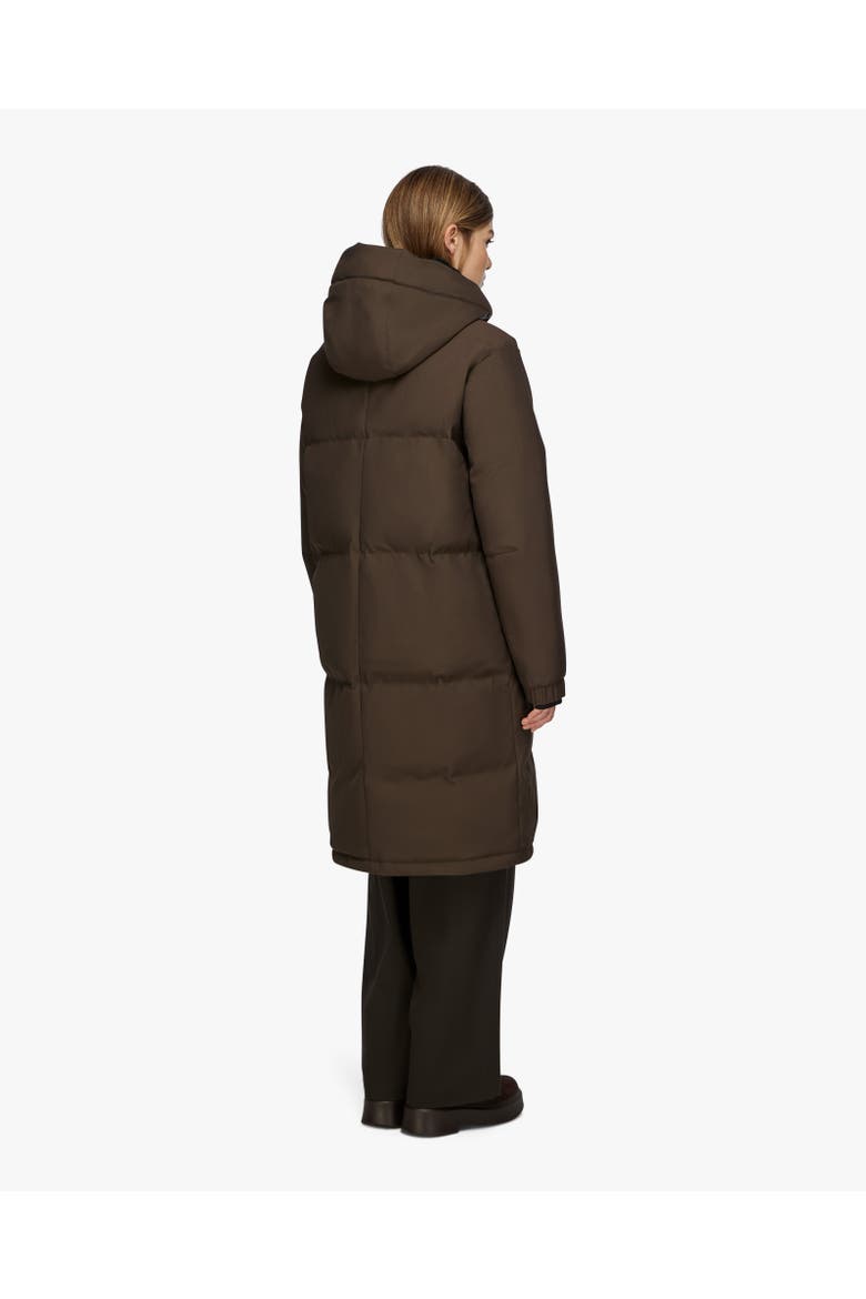 INES EDITION | Hooded Down Winter Jacket, Alternate, color, Alpine Bark