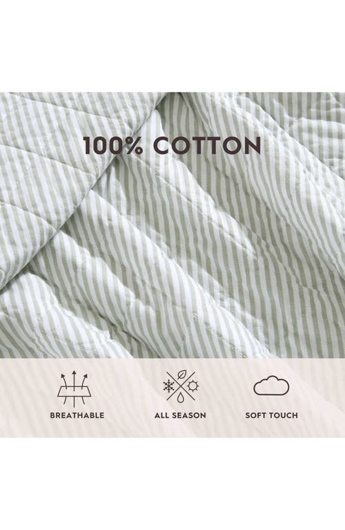 Laura Ashley Oxford Quilt & Sham 3-piece Set In Green