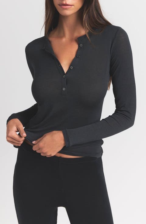 Sheer Modal Henley (Regular & Plus)