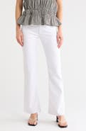 AG Angel Raw Hem Mid Rise Bootcut Jeans