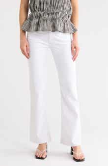 AG Angel Raw Hem Mid Rise Bootcut Jeans