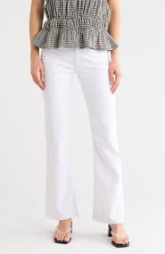 AG Angel Raw Hem Mid Rise Bootcut Jeans