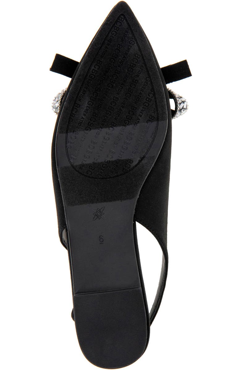 BCBGeneration Katly Slingback Pointed Toe Flat, Alternate, color, Black
