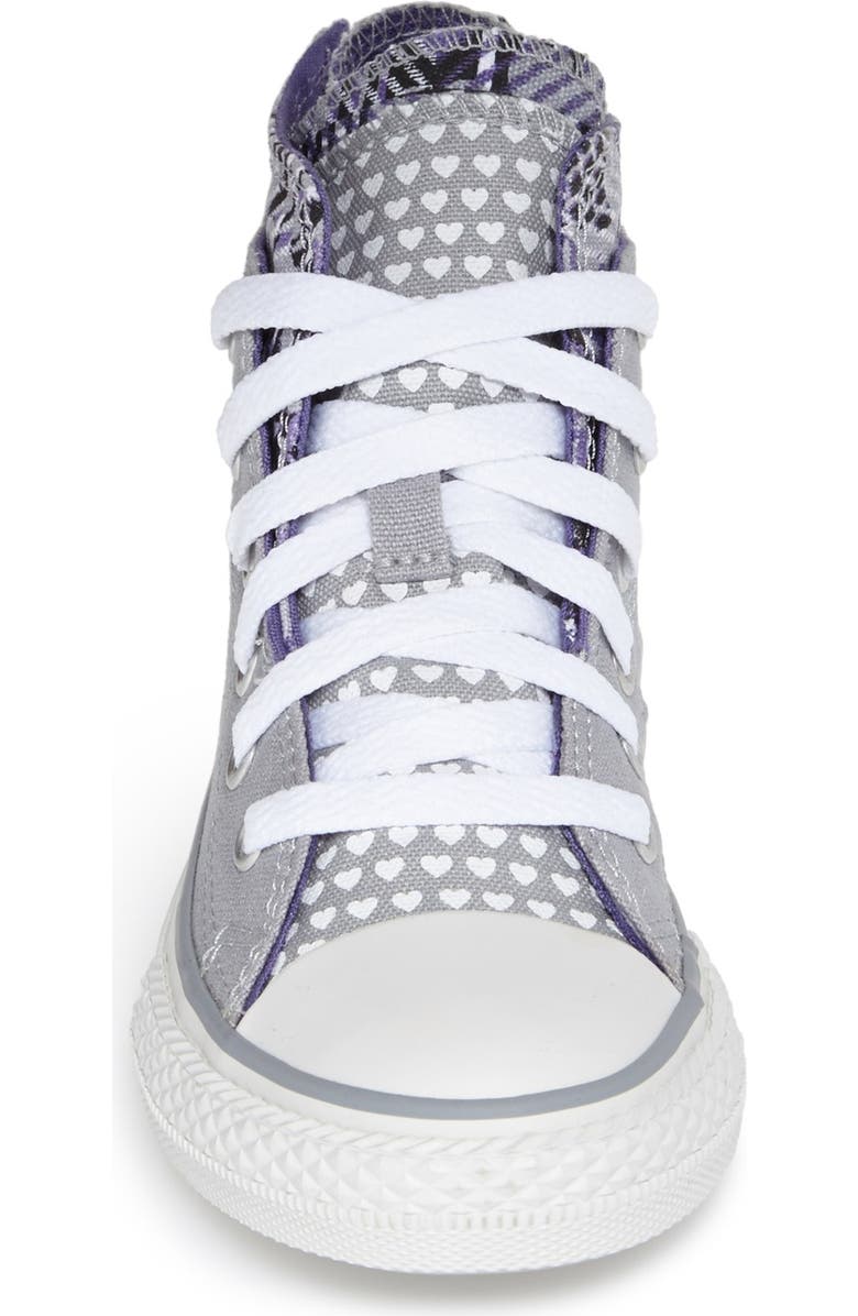 Converse Chuck Taylor<sup>®</sup> All Star<sup>®</sup> Zip Back High Top Sneaker, Alternate, color,