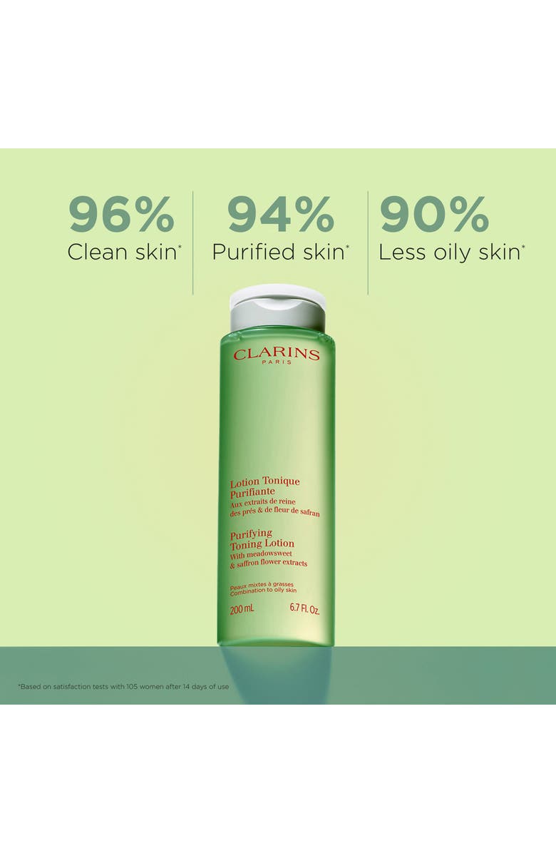 Clarins Purifying Toning Lotion with Meadowsweet, Alternate, color, 