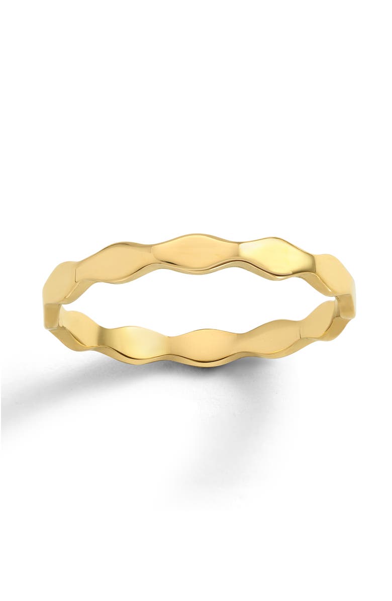 Mazin Jewels Scalloped Ring, Main, color, Gold