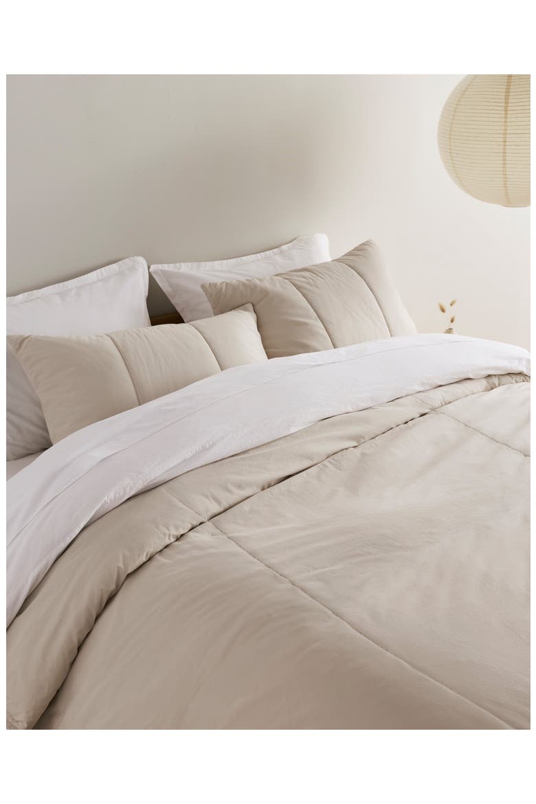 Brushed Cotton Quilt, Alternate, color, BONE