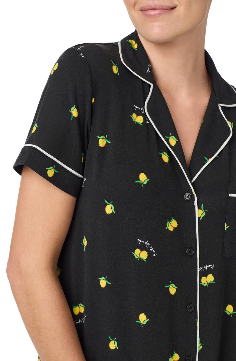 Kate Spade New York print crop pajamas, Alternate, color,