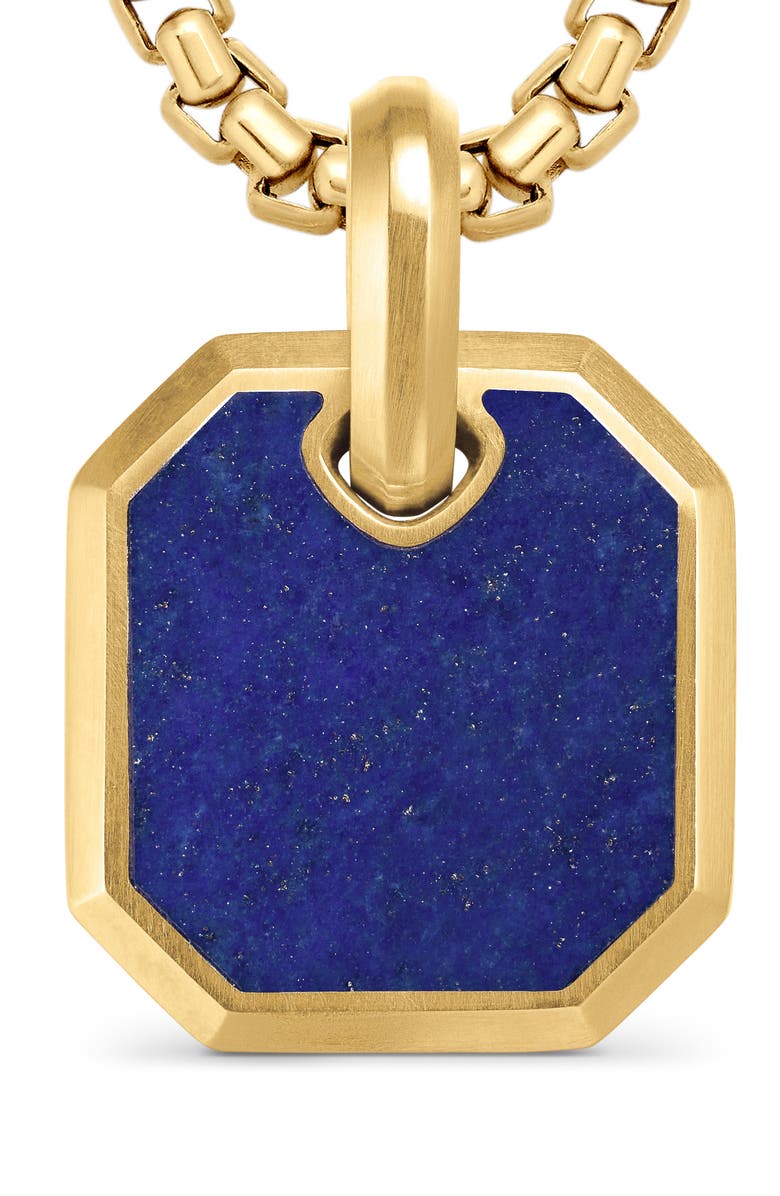 David Yurman Roman Lapis Lazuli Amulet in 18K Yellow Gold, Alternate, color, 18K Yellow Gold