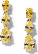 Nadri Natural Beauty Crystal Linear Drop Earrings