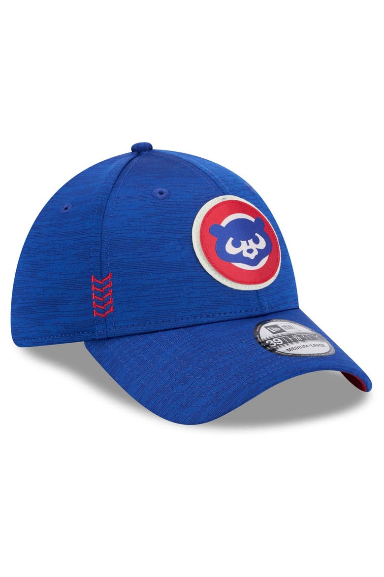Men's New Era  Royal Chicago Cubs 2024 Clubhouse 39THIRTY Flex Fit Hat, Alternate, color, Royal