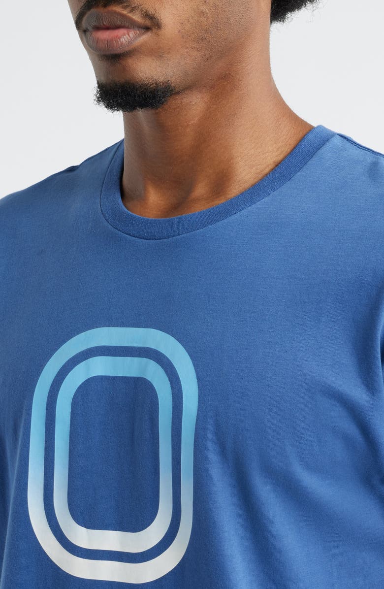 OVERTIME OT Classic Gradient Logo Cotton Graphic T-Shirt, Alternate, color, Blue