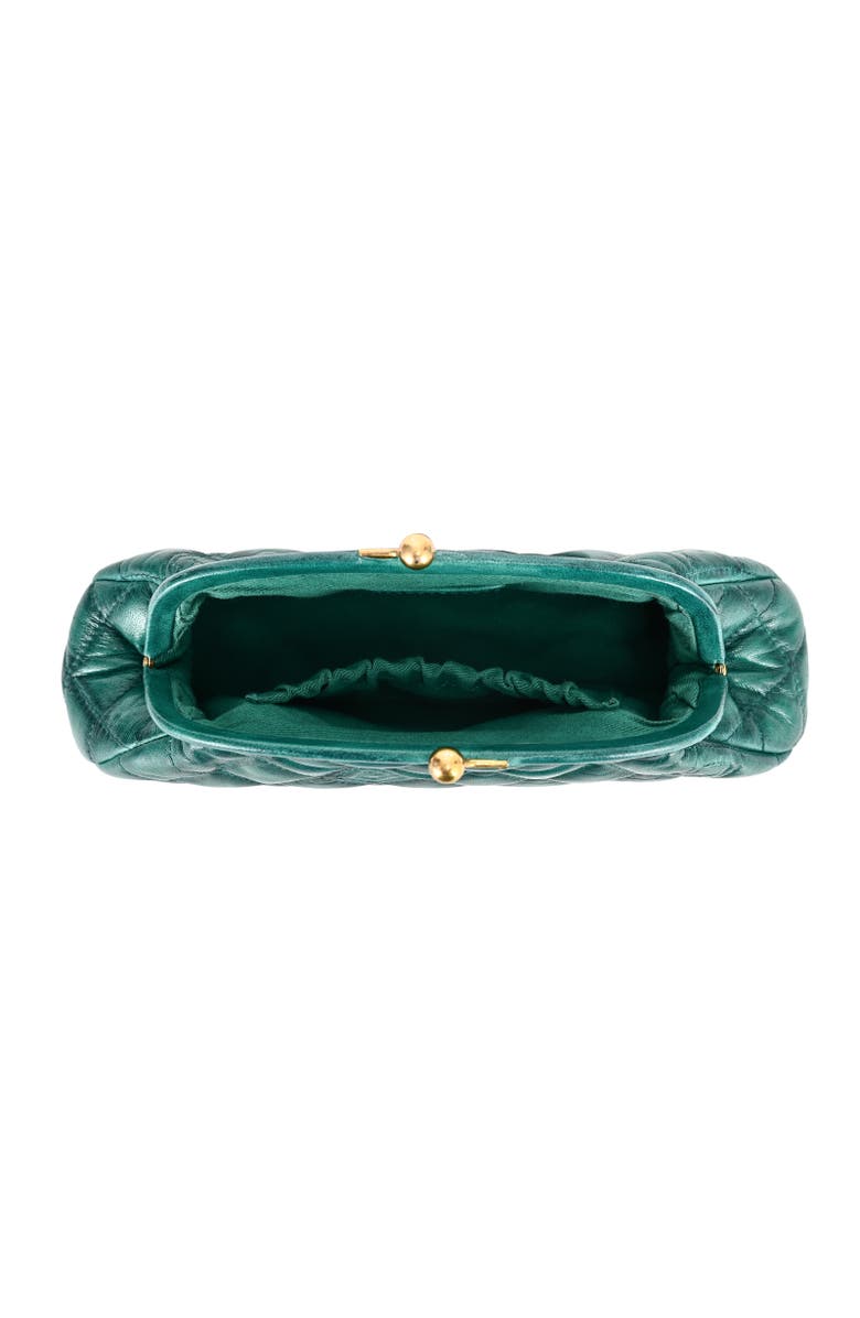OLD TREND Petunia Quilted Leather Beauty Pouch, Alternate, color, Teal