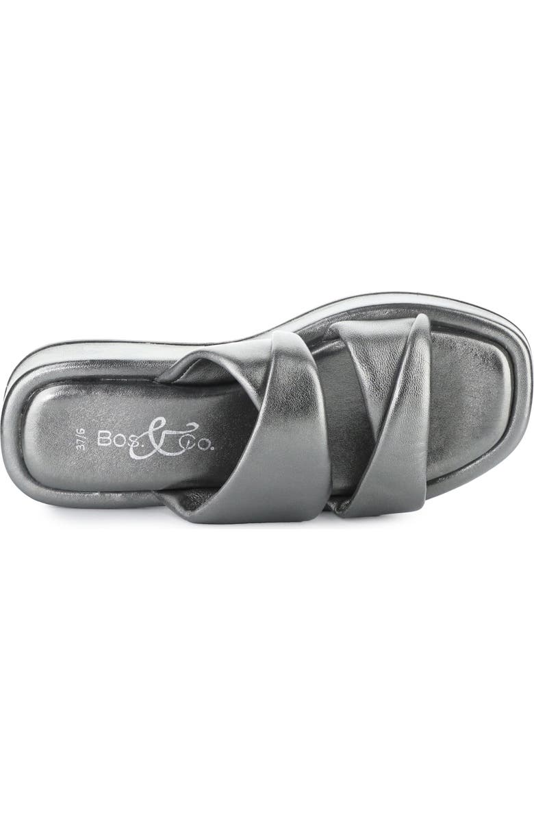 Bos. & Co. Bayla Platform Wedge Slide Sandal, Alternate, color, Pewter Multi