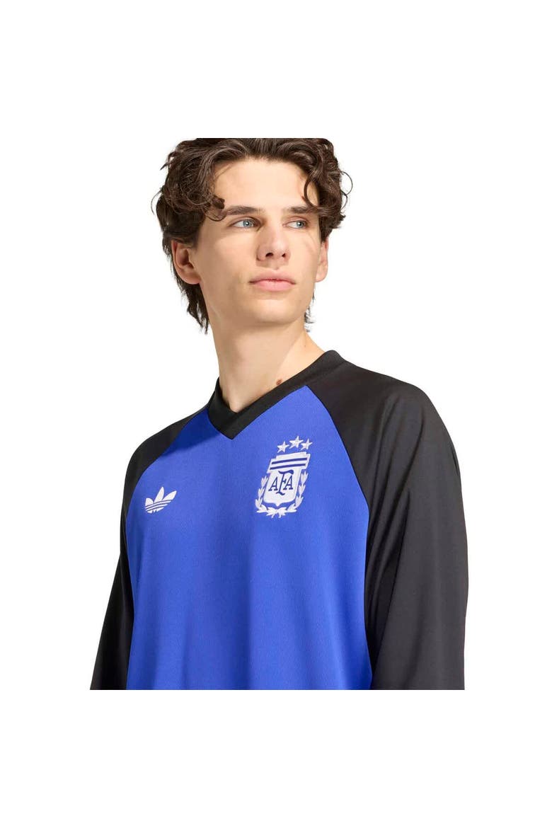 Men's adidas Blue Argentina National Team 2026 Long Sleeve Pre-Match Top, Alternate, color, Blue