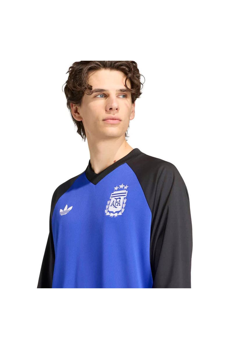 adidas Men's adidas Blue Argentina National Team 2026 Long Sleeve Pre-Match Top, Alternate, color, Blue