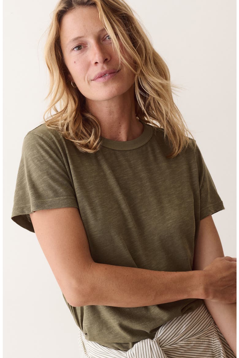 Tried & True Crewneck T-Shirt, Alternate, color, DARK OLIVE