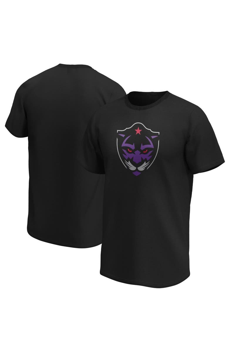 ADPRO Sports Men's Panther City Lacrosse Club Black Primary Logo T-Shirt, Main, color, Black