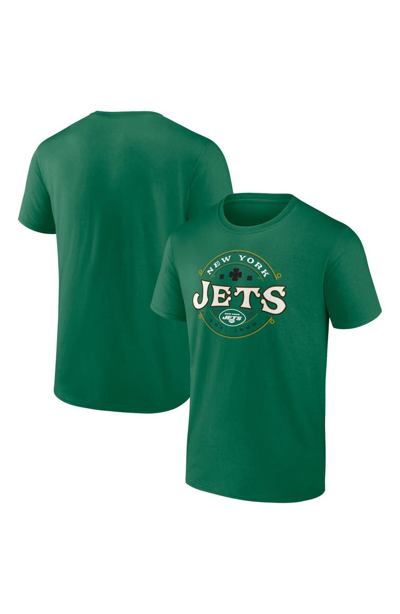 FANATICS Men's Fanatics Branded Kelly Green New York Jets Celtic T-Shirt, Alternate, color,