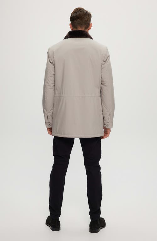 Gorski Shearling Lamb Lined Jacket In Gray