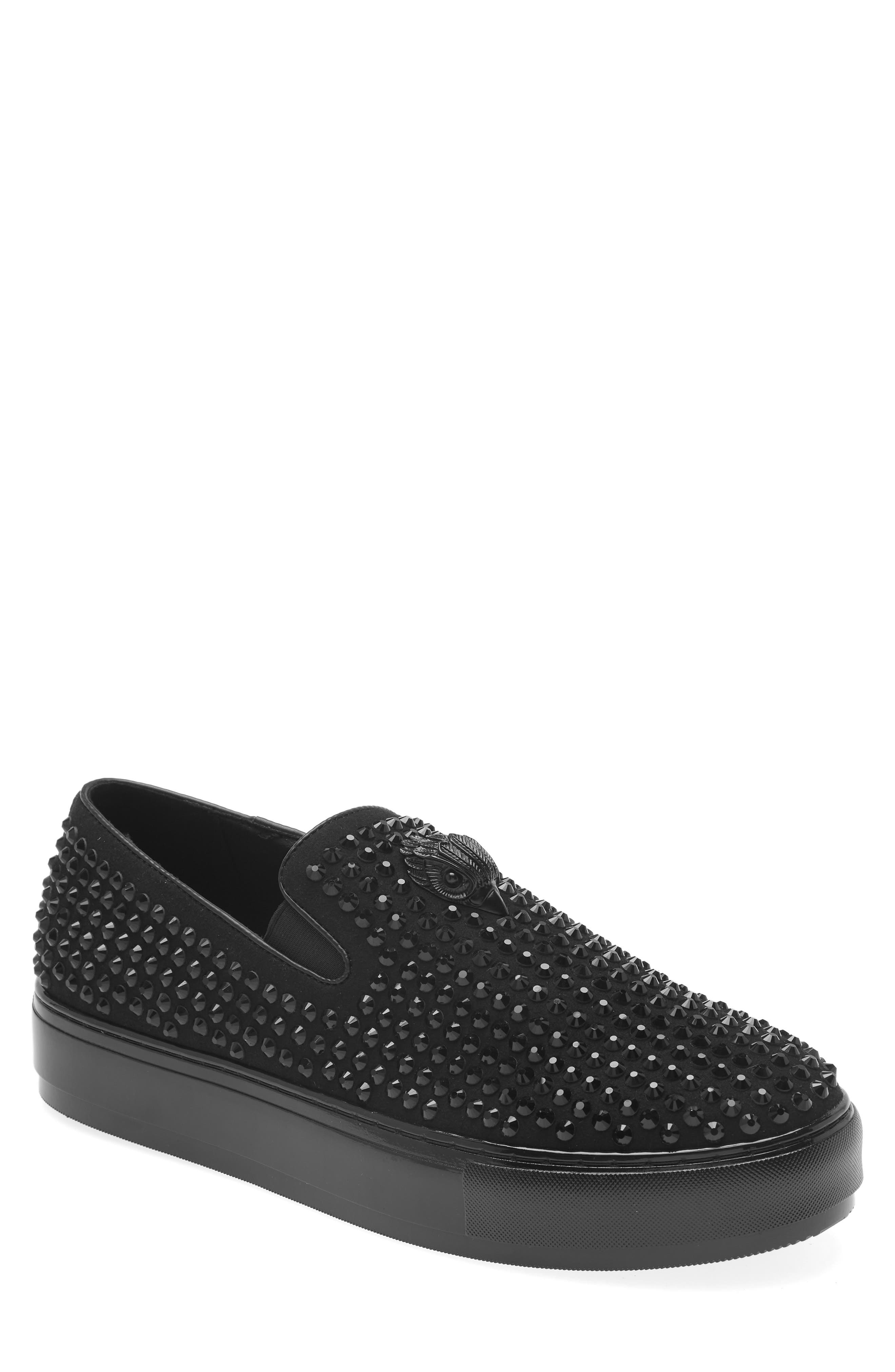 Kurt Geiger London Laney Crystal Stud Platform Slip-On Sneaker, Main, color, 
