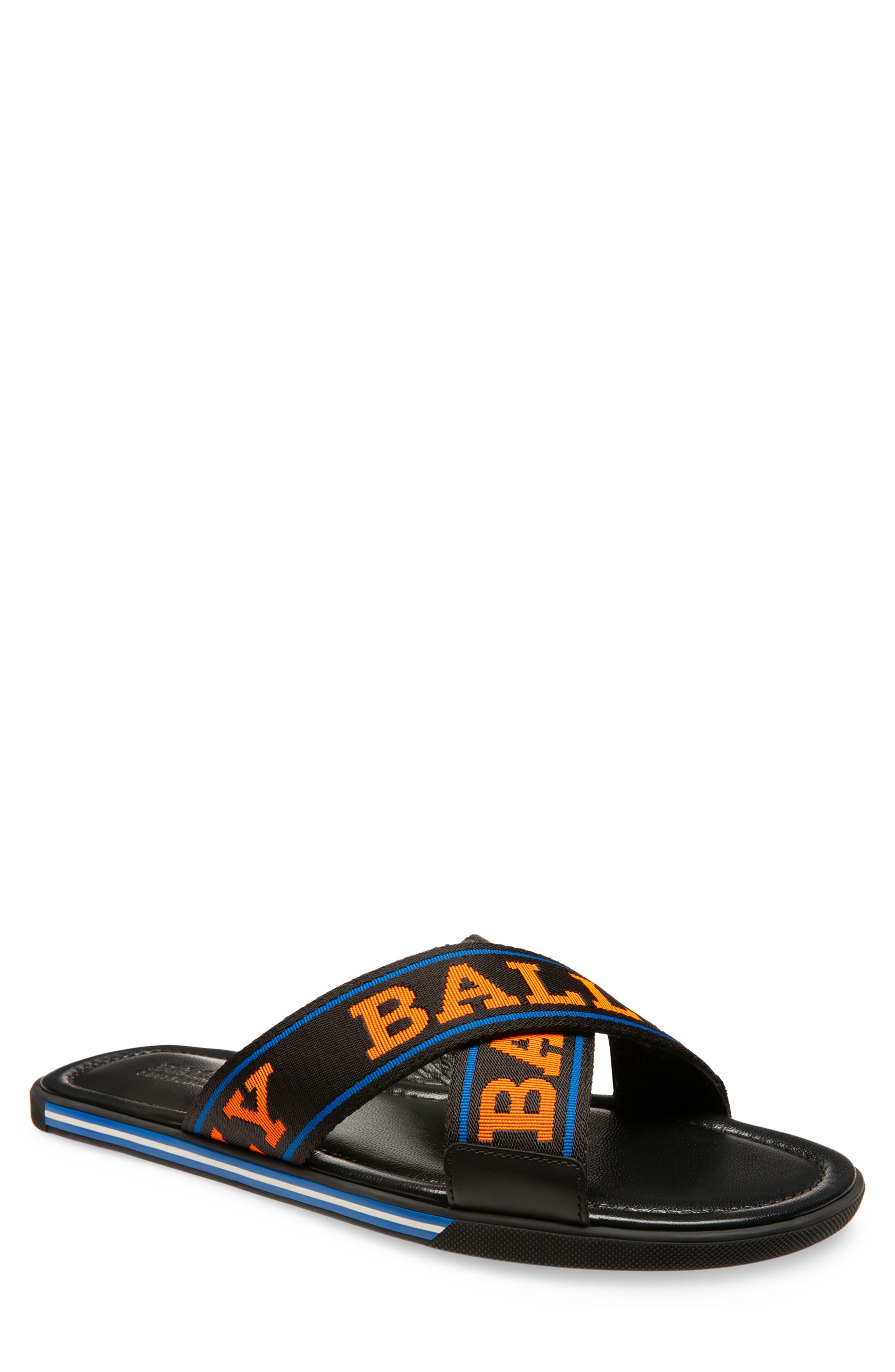 Bally Bonks Logo Slide Sandal, Main, color, 