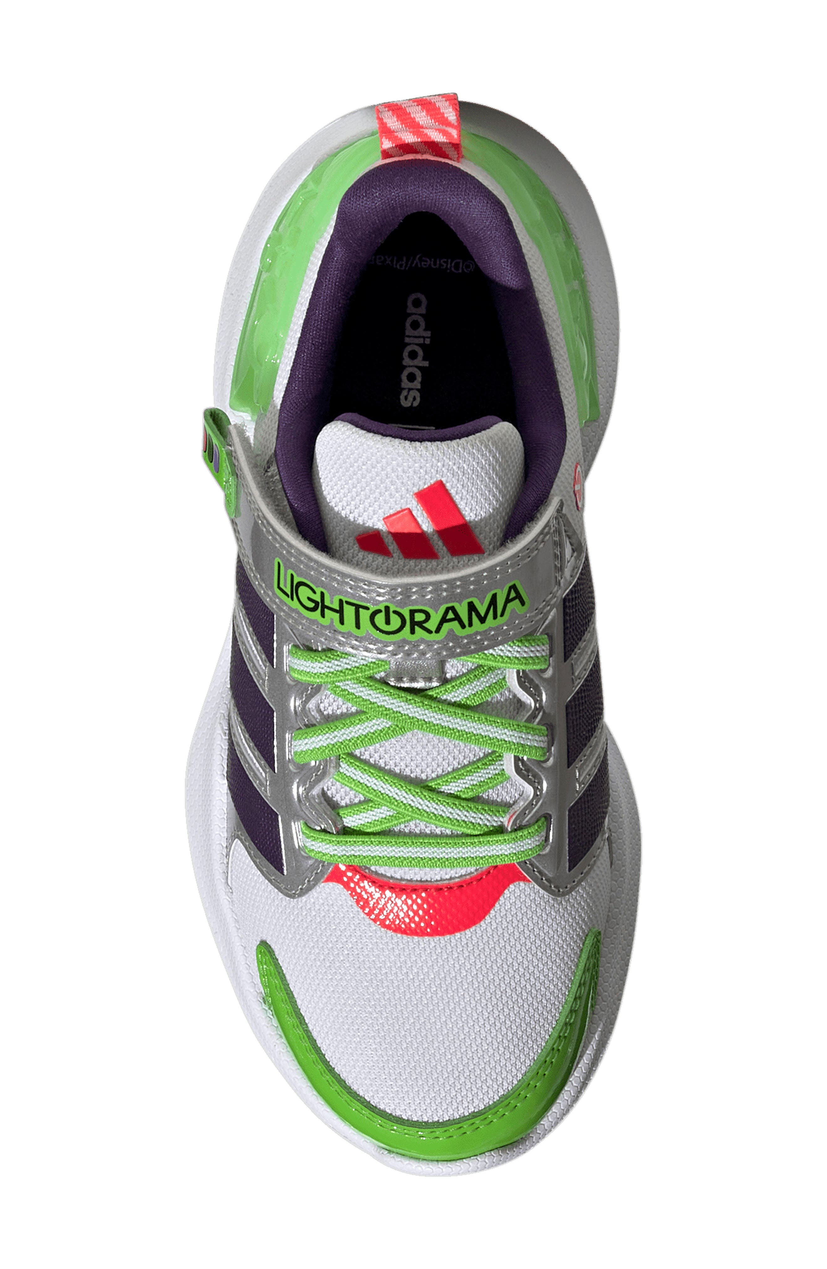 Kids' Lightorama Runner Buzz Sneaker, Alternate, color, WHITE/ VIOLET/ LUCID RED