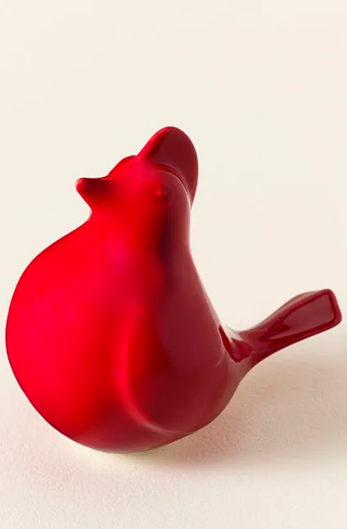 Uncommon Goods Dancing Cardinal Desktop Sculpture In Red