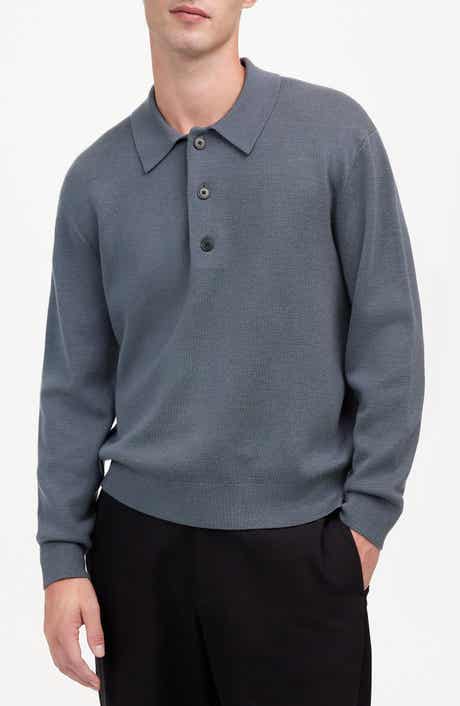 Madewell Three-Button Merino Wool Polo Sweater