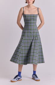 De Loreta Micaela Cotton A-Line Midi Dress