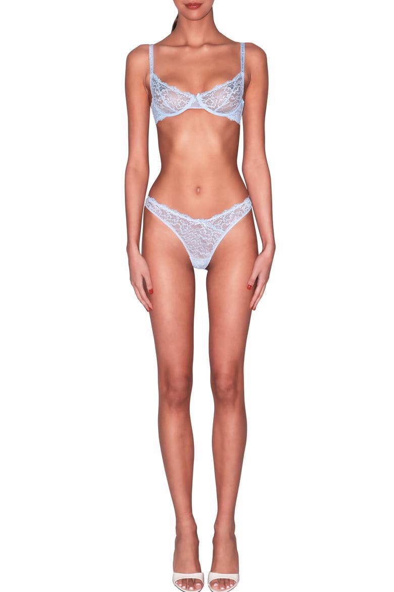 Bianca Lace Thong, Alternate, color, FORGET ME NOT