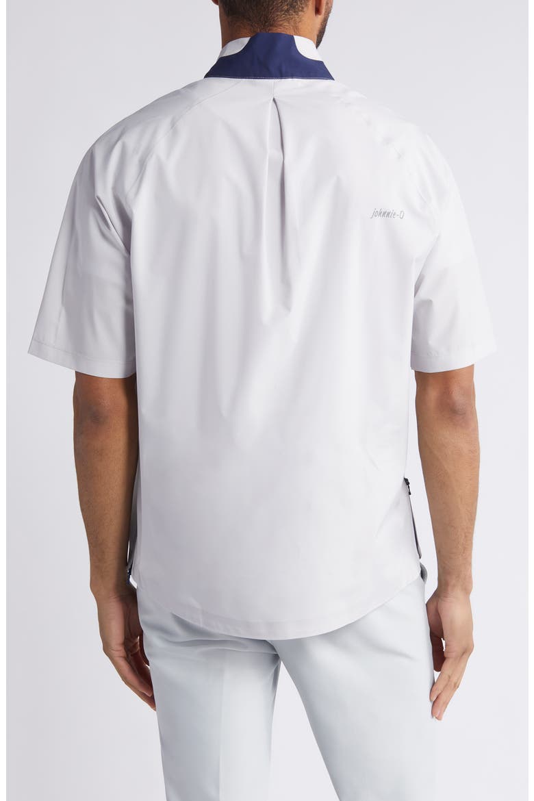 Stealth Stowable Short Sleeve Pullover Rain Jacket, Alternate, color, LIGHT GRAY
