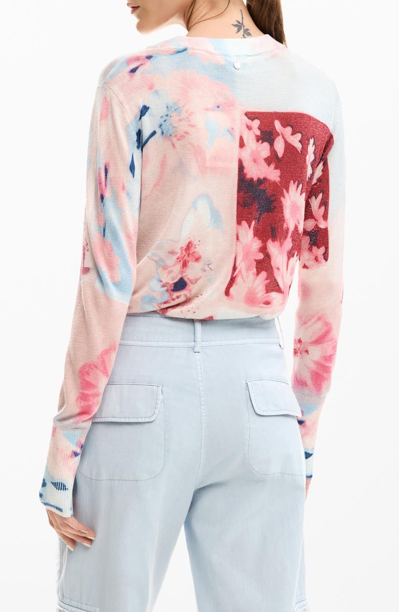 Desigual Fine Gauge Pullover, Alternate, color, Pink