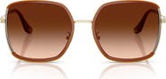 COACH 58mm Gradient Square Sunglasses