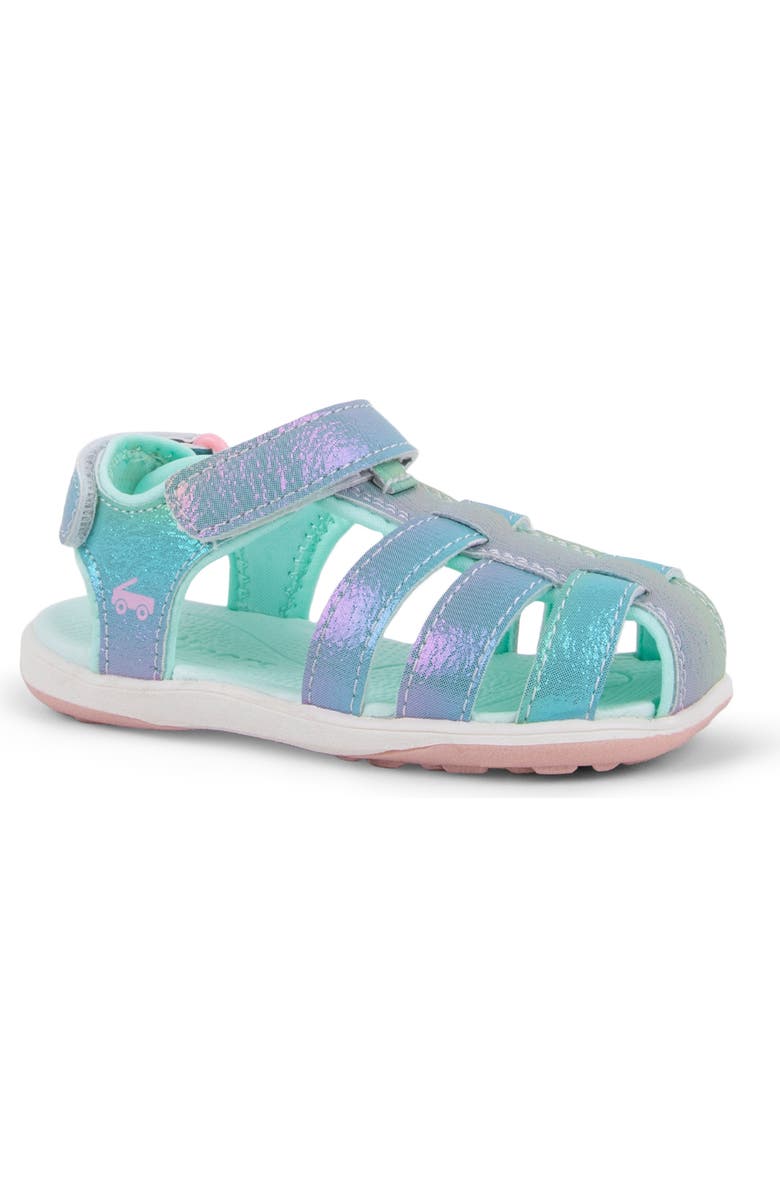 See Kai Run Kids' Paley II Water Friendly Sandal, Main, color, Silver Rainbow