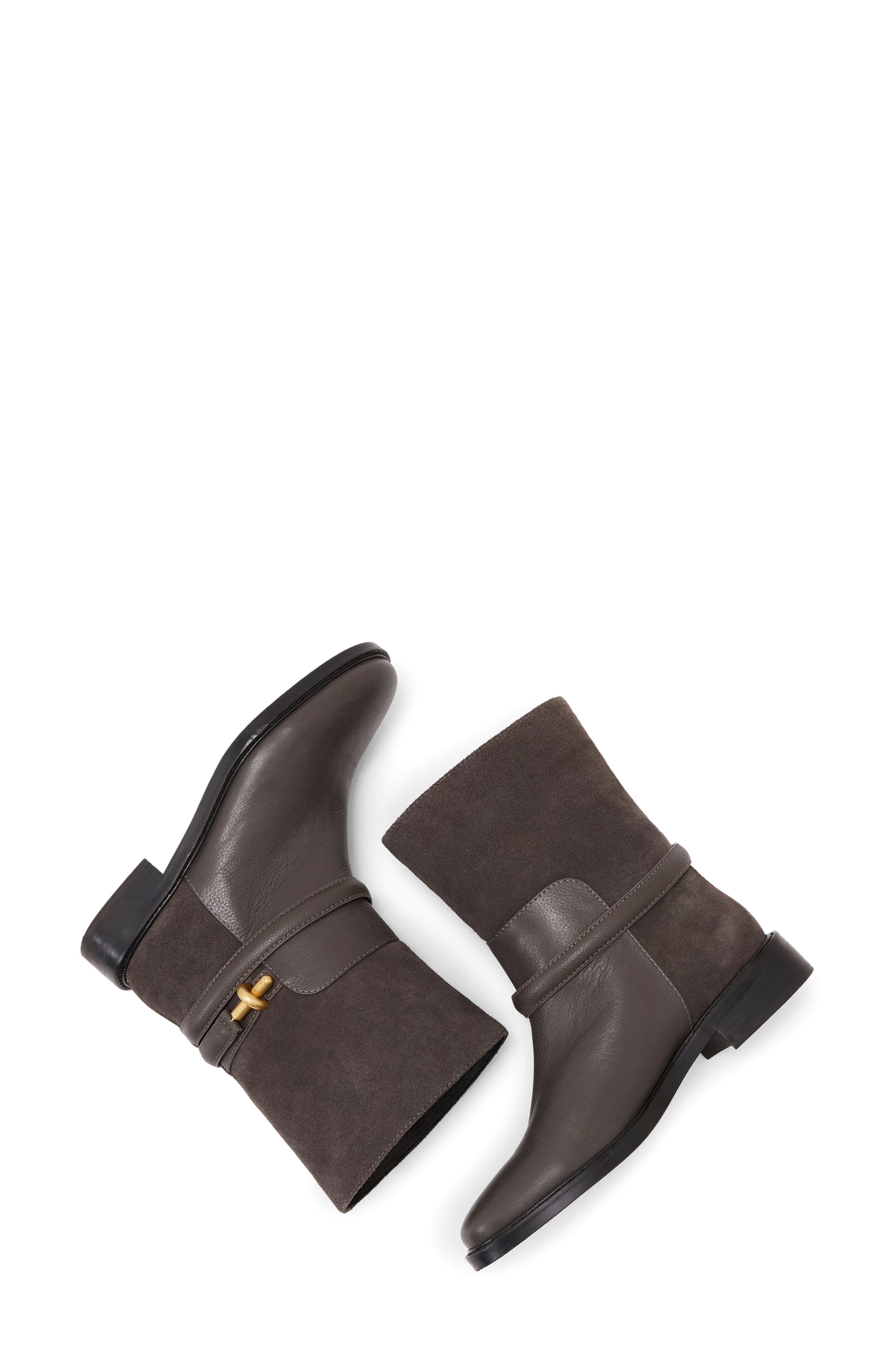 Rosalee Turnlock Ankle Boot, Alternate, color, GREY