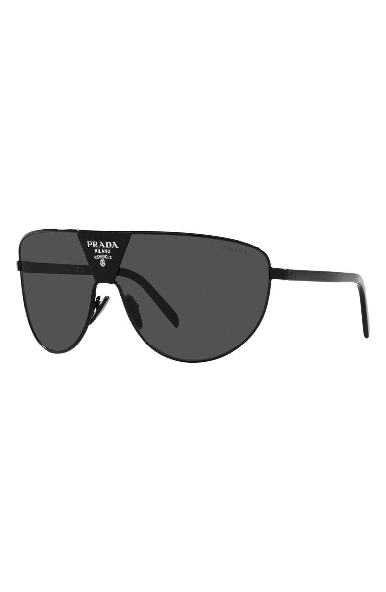 Prada 37mm Rectangular Sunglasses, Alternate, color,