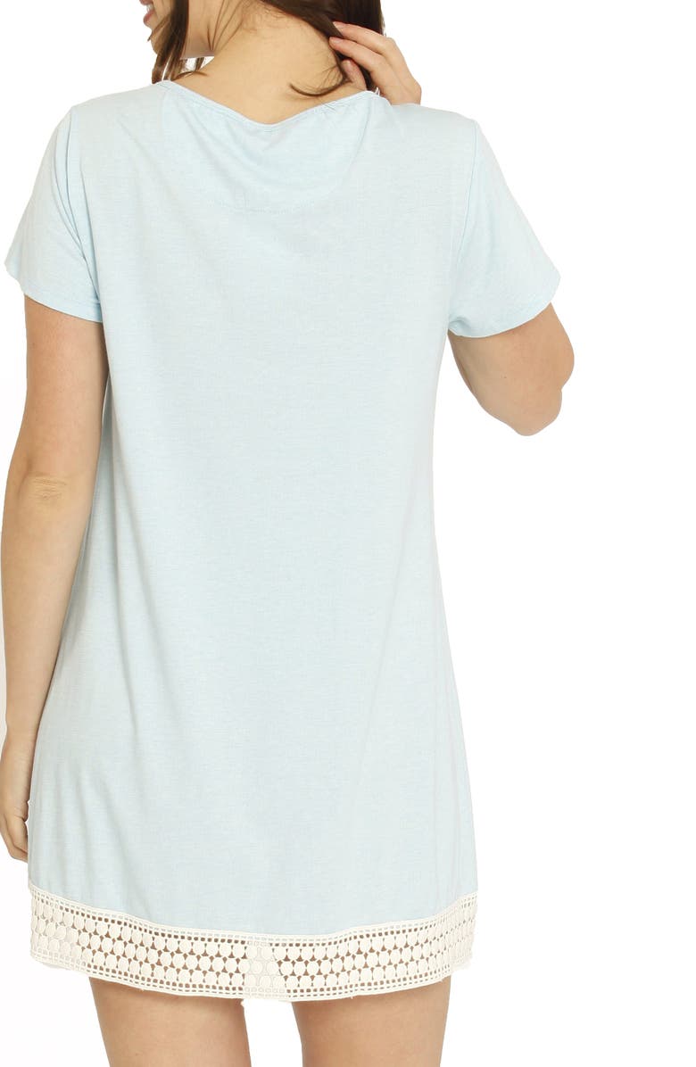 Angel Maternity Ruby Maternity/Nursing Sleep Shirt, Robe & Baby Blanket Set, Alternate, color,