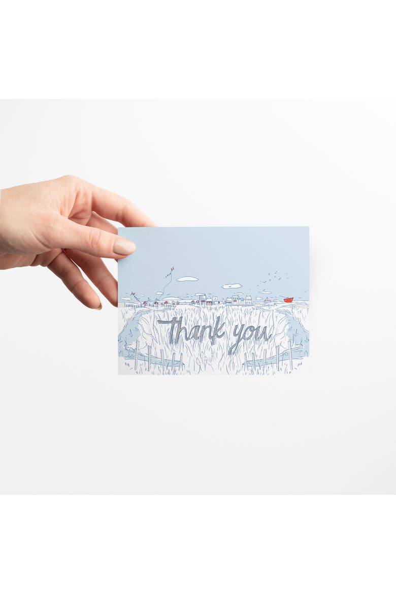 Everyday Greeting Card Pack Sets (3 ct, Assorted) Regatta Thanks, Summer Bouquet, Salty Town Thanks, Alternate, color, Multi-Pack