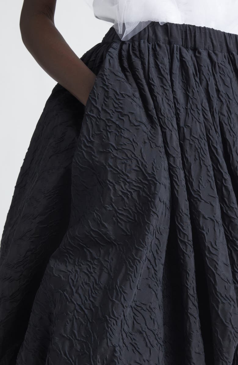 Noir Kei Ninomiya Double Weave Jacquard Bubble Skirt, Alternate, color,