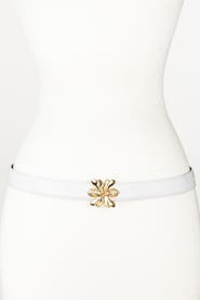 Raina Belts Double Bee Clasp Buckle Leather belt