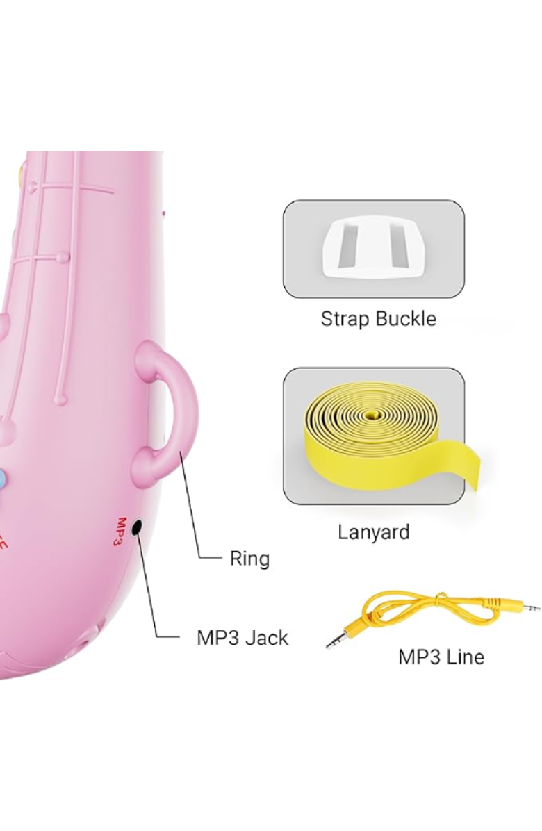 CONTIXO Saxoboom Musical Instrument, Alternate, color, Pink