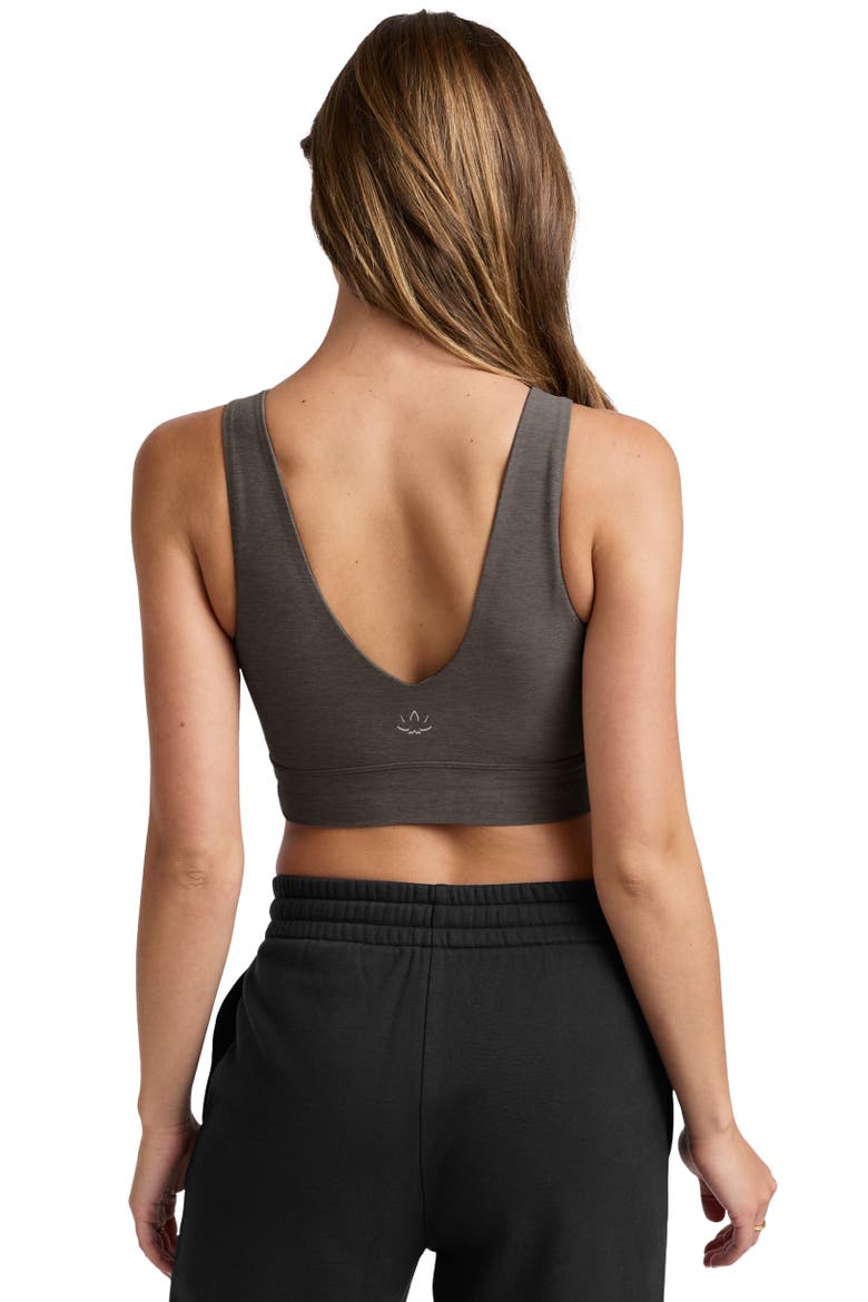 Space Dye Longline Sports Bra, Alternate, color, TRUE GRAY HEATHER