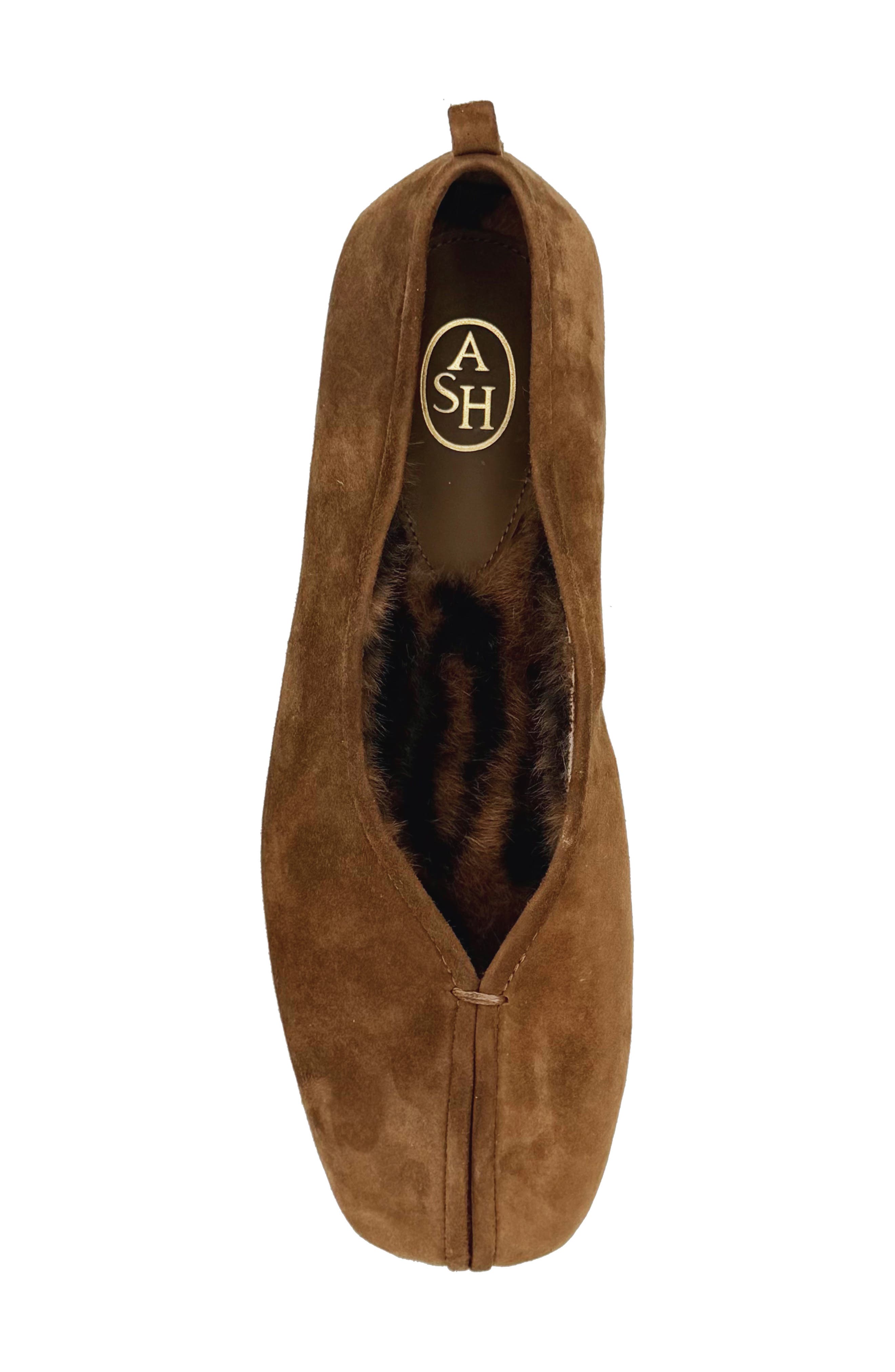 Breeze Leather Ballet Flat, Alternate, color, CHESTNUT