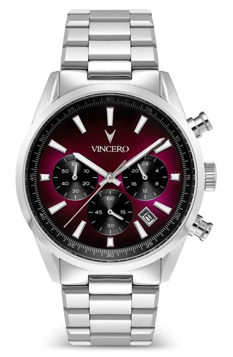 Icon Quasar Edition Chronograph Bracelet Watch, 43mm